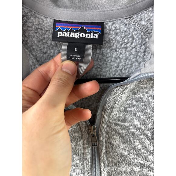 Patagonia Women's Better Sweater 1/4-Zip Fleece Gray Sz S - Picture 3 of 5